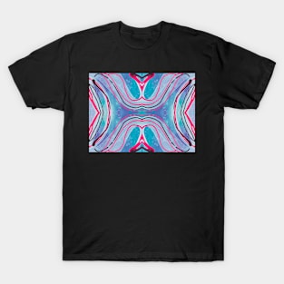 Fluid painting "neutralize your brain" kaleidoscope T-Shirt